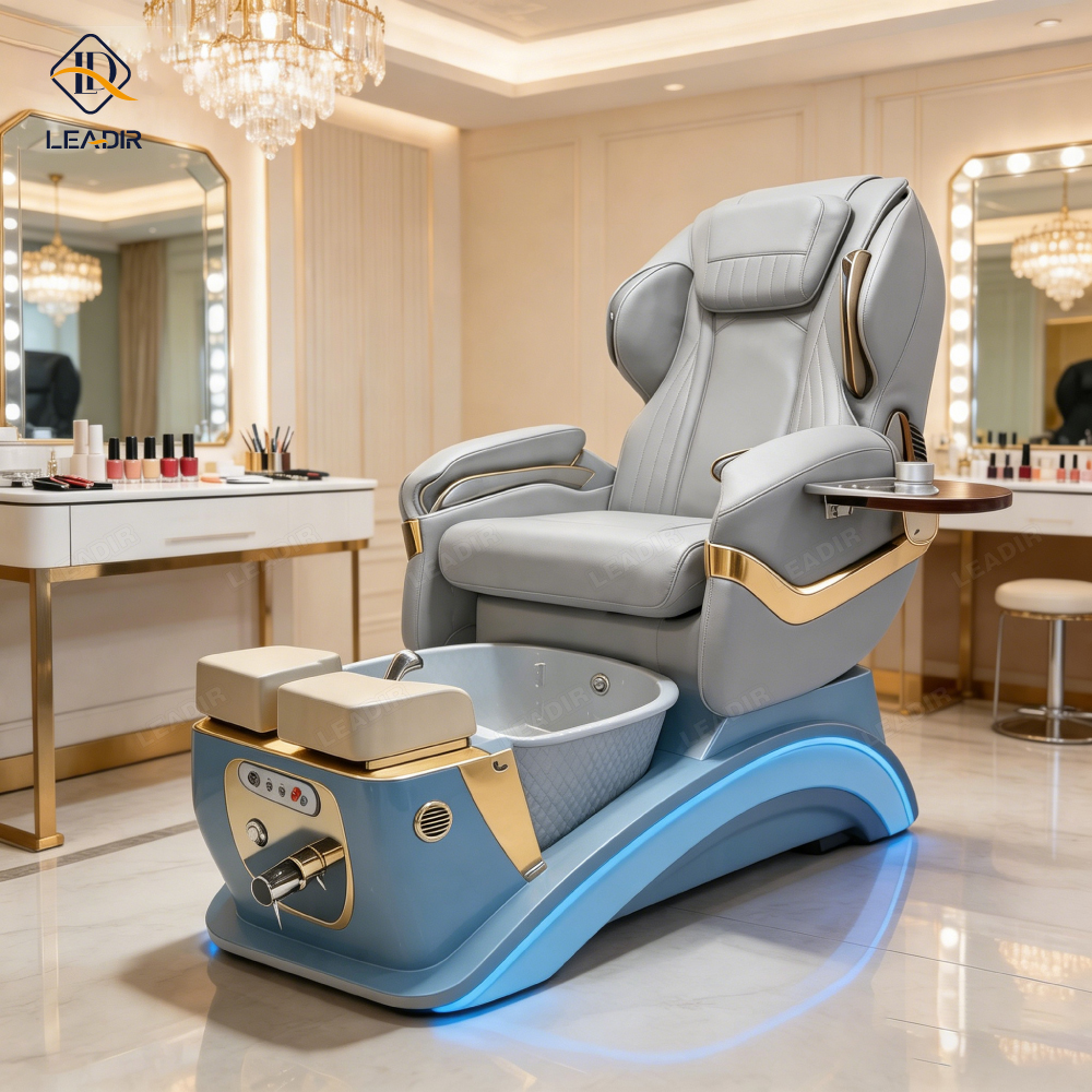 Manufacturer Modern Luxury Professional Foot Spa Massage Beauty Salon Electric Nail Manicure Foot Spa Station Pedicure Chair