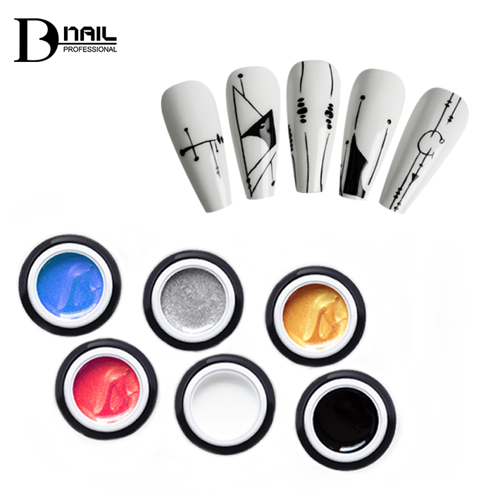 Salon All-Round Painting Gel 36 Colors Smooth &amp; Controllable High Saturation&amp; Coverage Easy Blending/Layering for Nail Art DIY