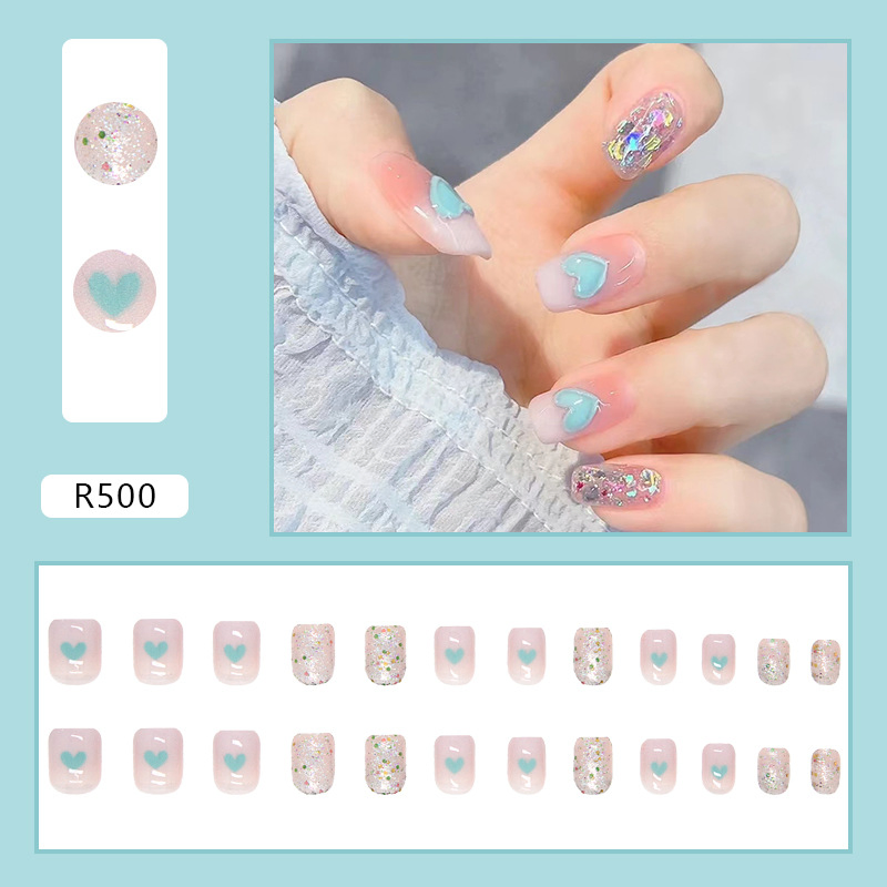 Wholesale Short Cute Press on Artificial False Nails Art