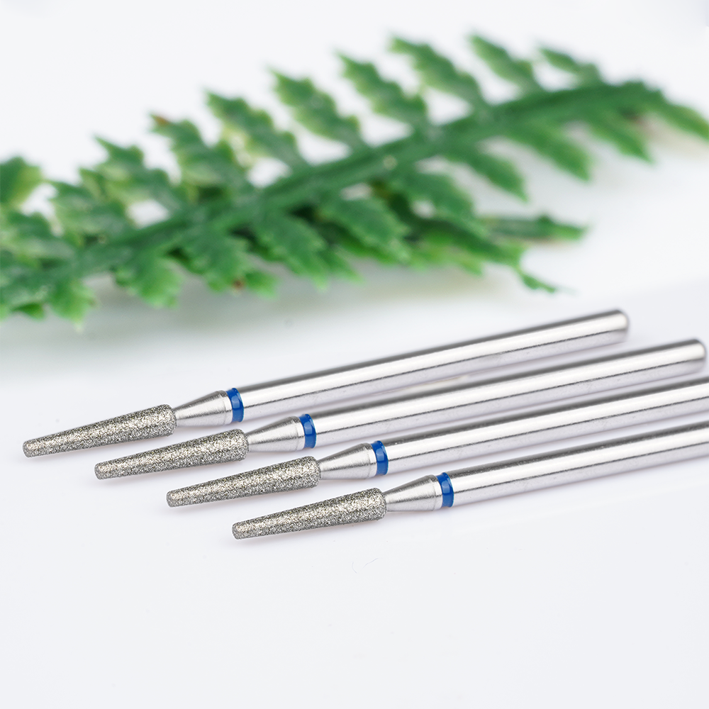 High End Diamond Nail Drill Bits Cuticle Clean Nail Drill Bits 3/32" Diamond Burs For Manicure Pedicure Cuticle Remover Tools