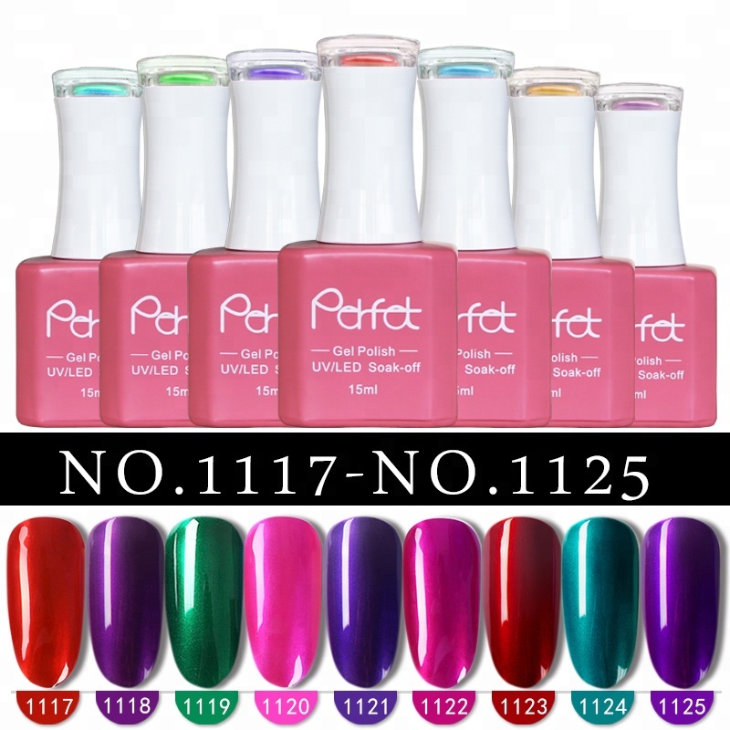 Professional Nails Polish Salon Professional Products Nail Polish Gel UV Shinny Soak off Organic Metallic Mirror Gel Polish
