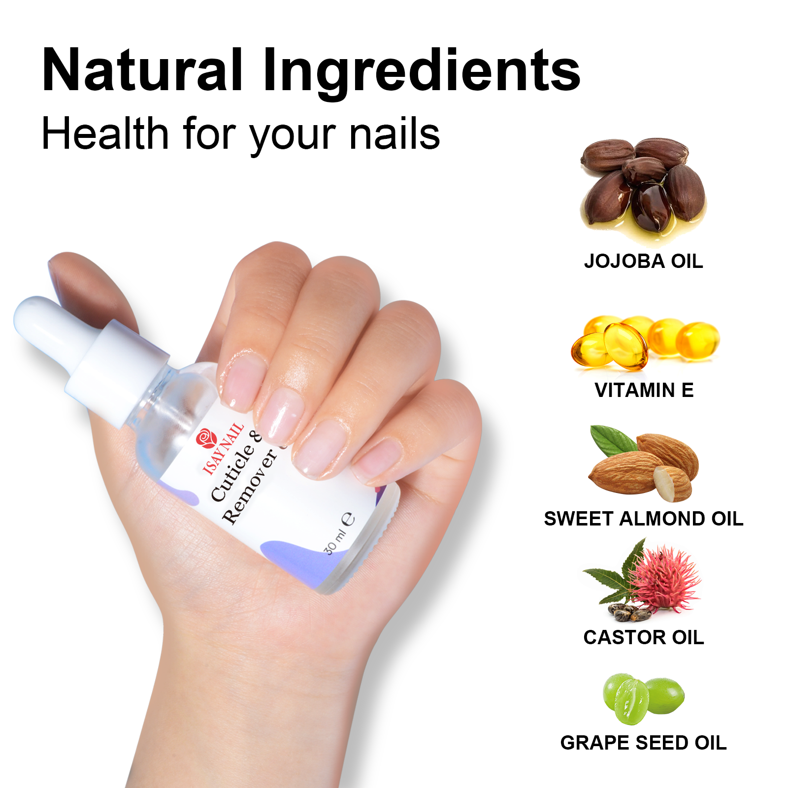 Professional Salon Nail Oil 30ml Custom Logo Healthy Cuticle Remover Vitamins Infused Liquid Cuticle Remover Oil