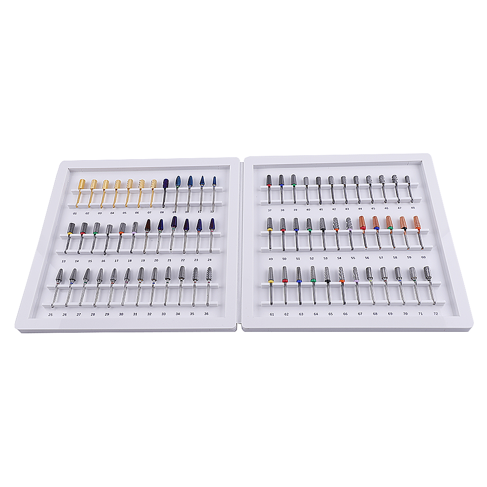 Multiple Accessories Removing Case Gel Nail Bits Case Portable 5 In 1Set Cuticle Carbide Nail Bits For Drills