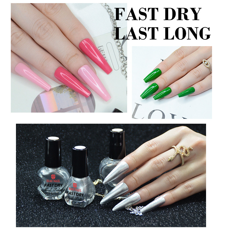 Wholesale 5 Minutes Dry Fast Nail Polish No-toxic Healthy 7.5ml 8ml Fast Dry Nail Lacquer Polish Set