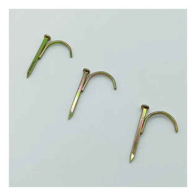 Architectural Feature Hook Nail with Sharp Body and Quality Zinc Finish