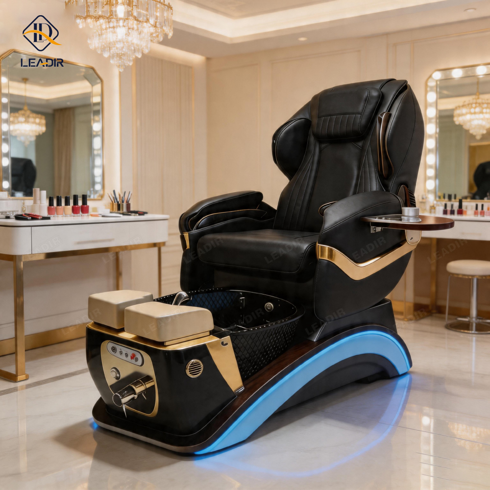 Manufacturer Modern Luxury Professional Foot Spa Massage Beauty Salon Electric Nail Manicure Foot Spa Station Pedicure Chair
