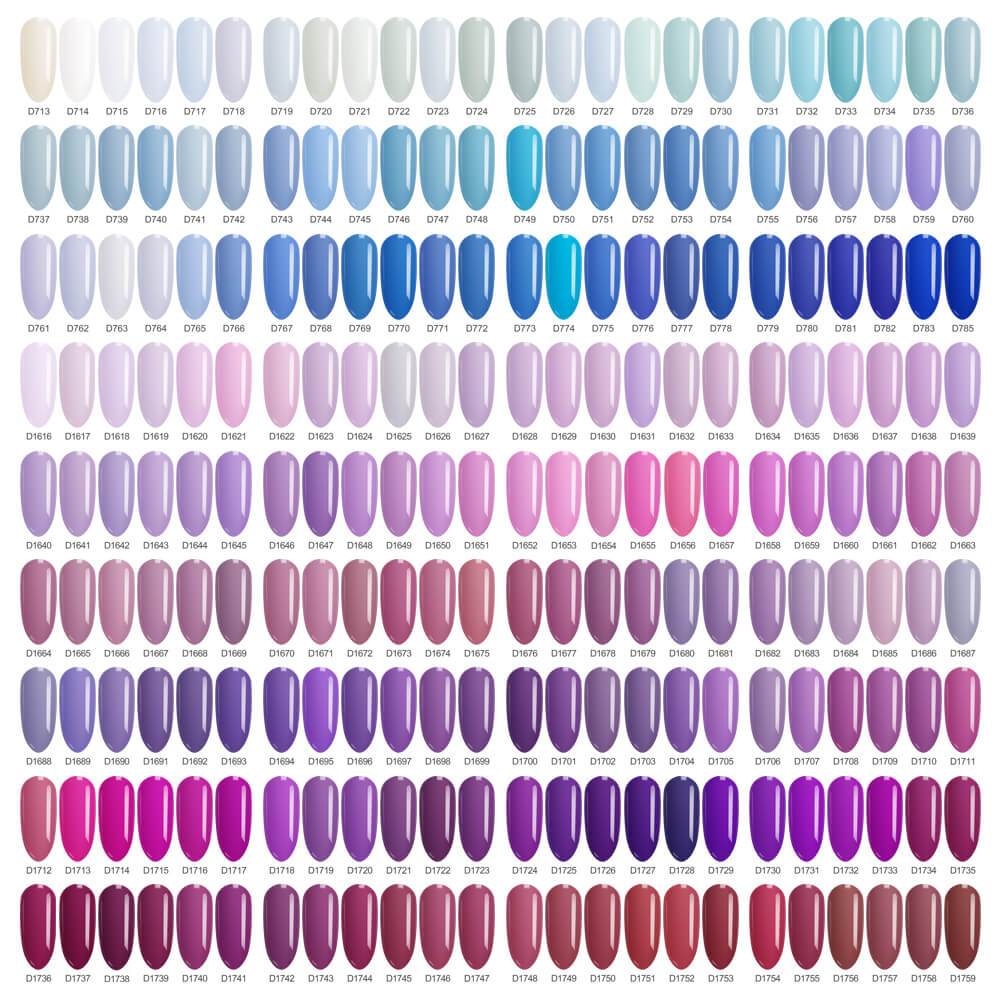 Custom HEMA TPO Free 864 Colors 15ml Semi Permanent Soak Off UV Gel Nail Polish for Nail Salon