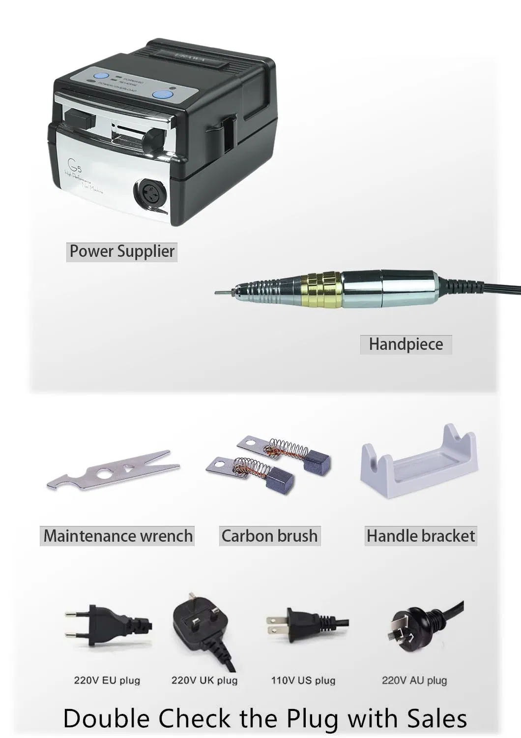 at-ND-182 Aturawa G5 Electric Nail Drill Machine Operation