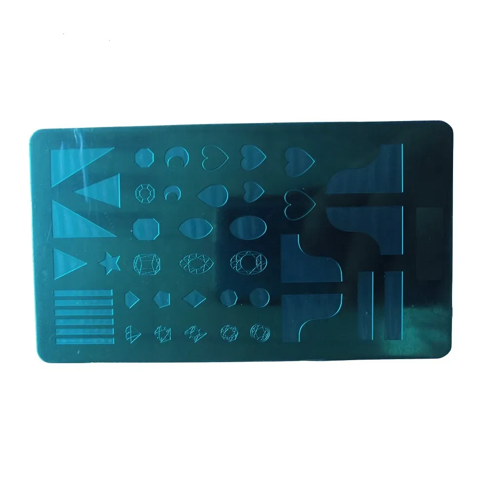 Customized New Square Stainless Steel Image Stamping Nail Art Template