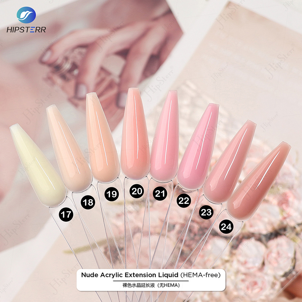 New Nails Construction Poly Gel Liquid Nude Acrylic Liquid UV Gel Builder In A Bottle Sheer Pink Extension Building Nail Polish