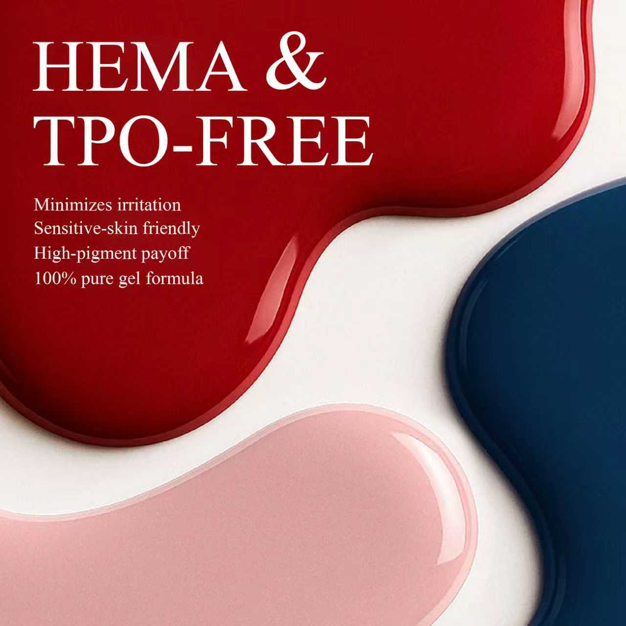 Professional Gel Polish, Long-Lasting UV/LED Cure Nail Polish, High Pigment Shiny Nail Gel for Salon &amp; Home Manicure Non-Toxic