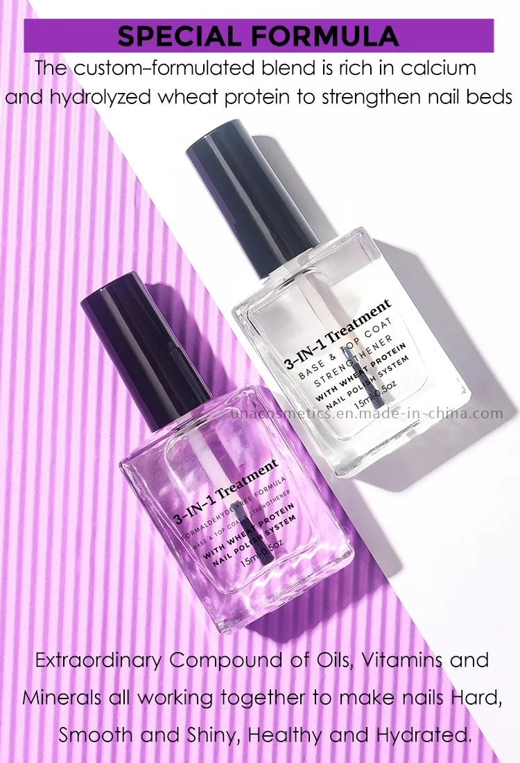 3 in 1 Nail Hardener Strengthener Treatment for Weak and Damaged Nails Nail Strengthen Growth