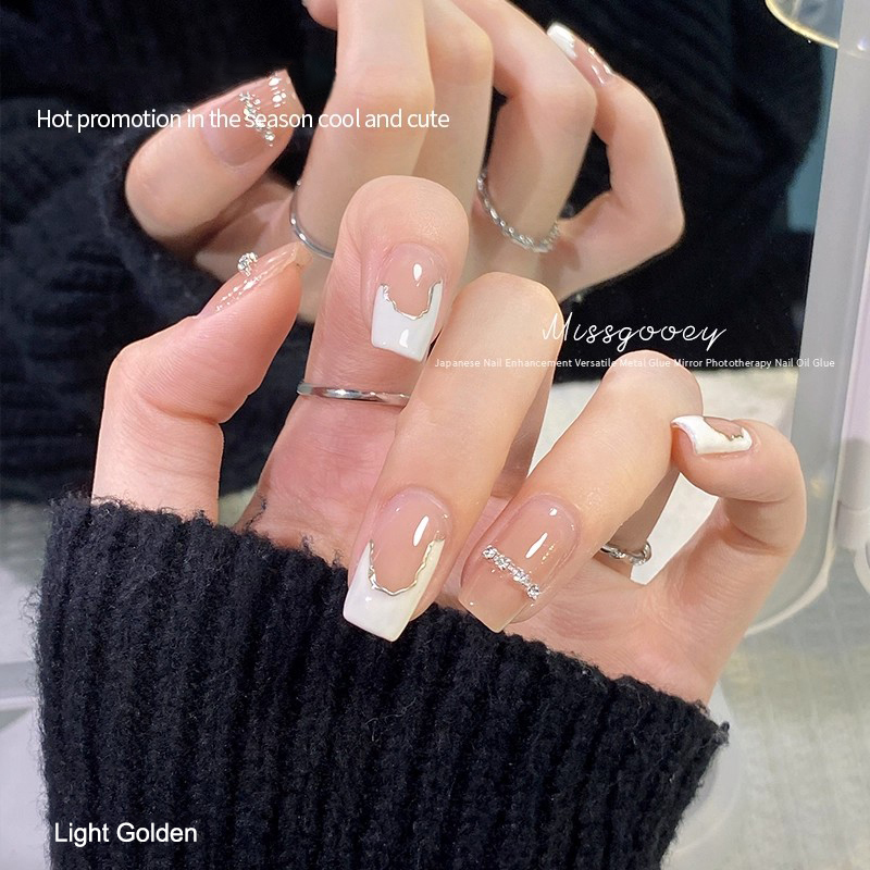 Miss Gooey 6 Colors Mirror Metallic Liner Gel Polish Supplies Salon 12ml Painting Gel Nail Art Non Toxic OEM UV Gel Nail Polish
