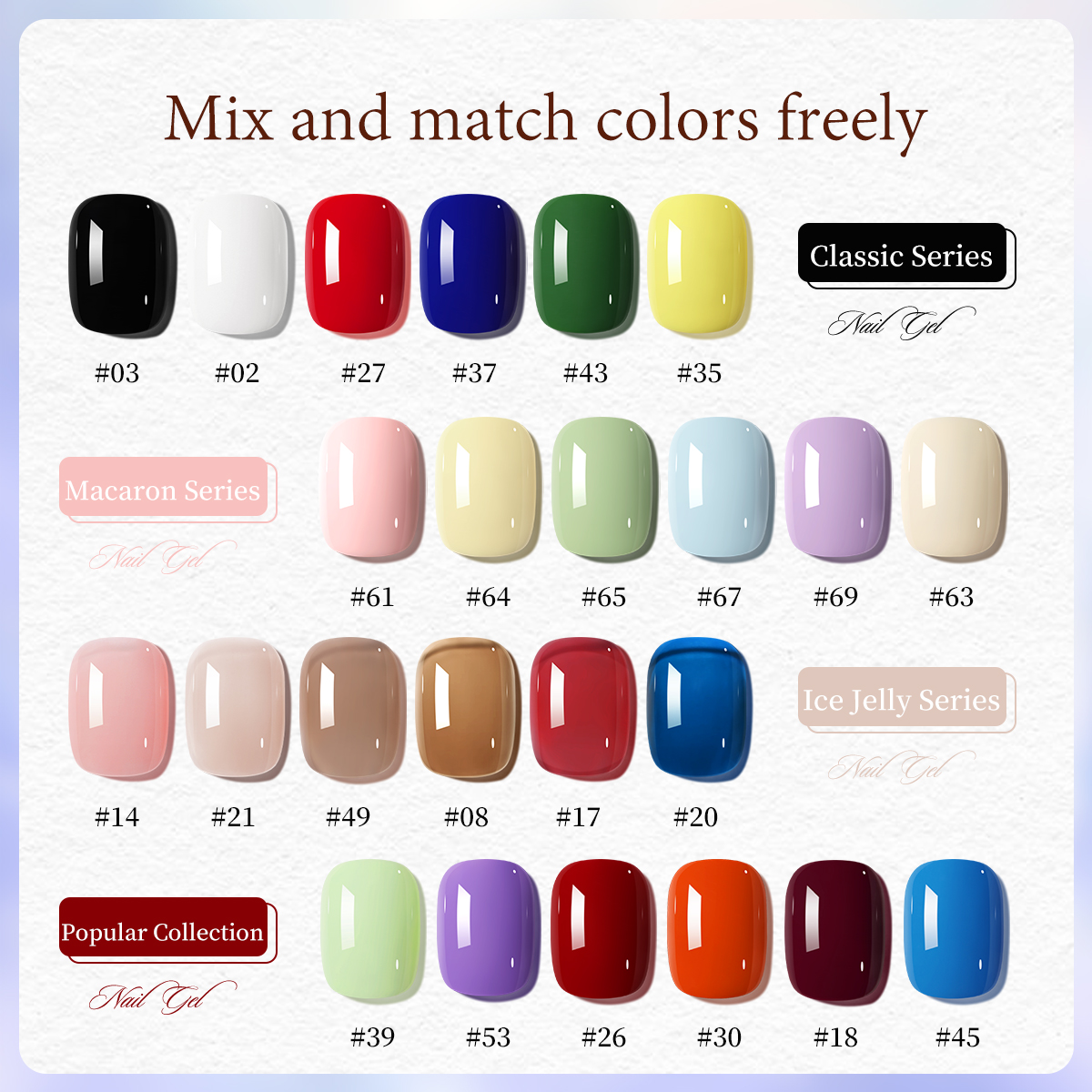 XEIJAYI Private Label 15ml Non-Toxic Long Lasting UV Gel Polish Set in Colorful Bottles for Salons DIY Use