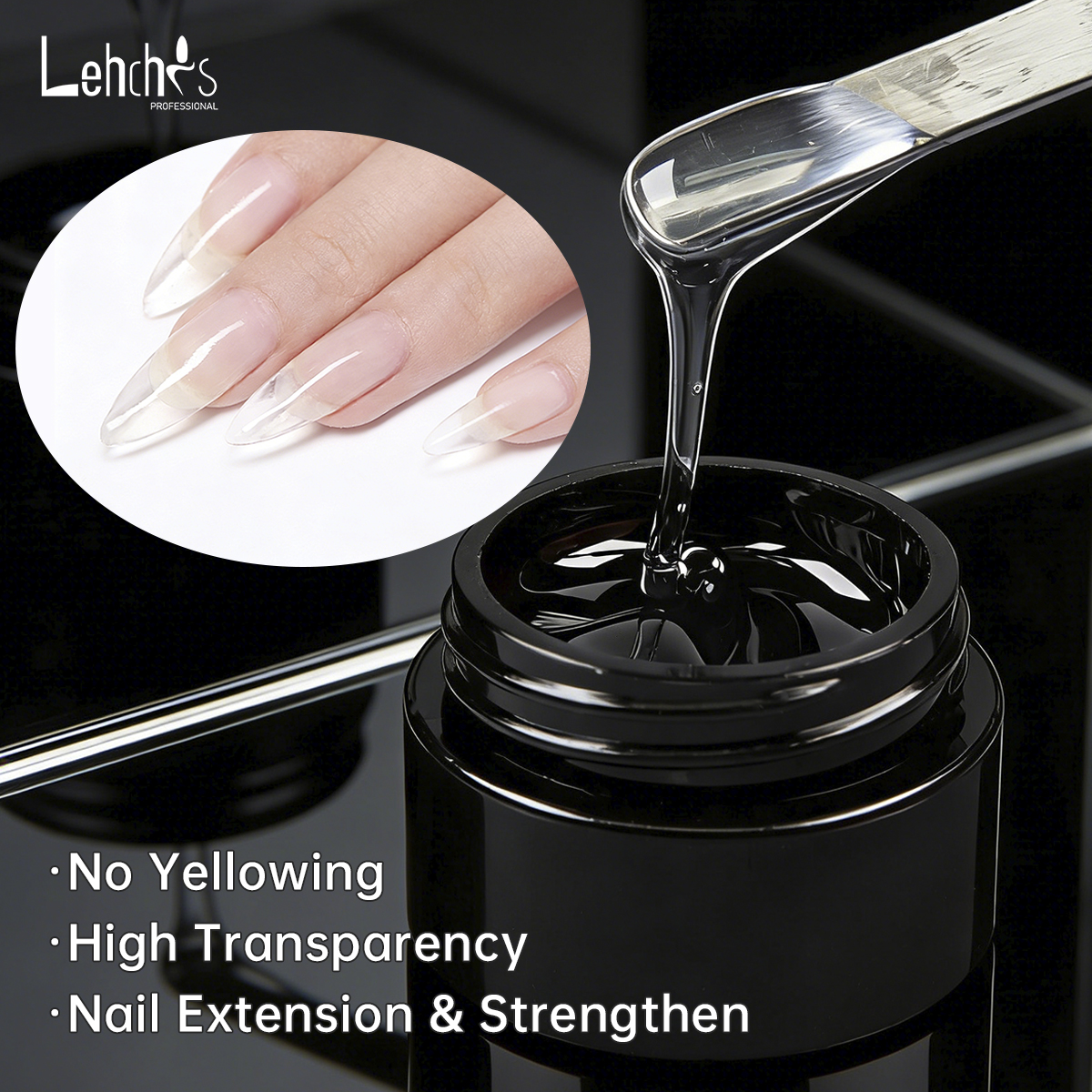 Lehchis 3 in 1 HEMA TPO FREE for Nail Extension 16 Color High Quality Hard Gel Nail Builder Strengthen Solid Gel Nail Polish Set