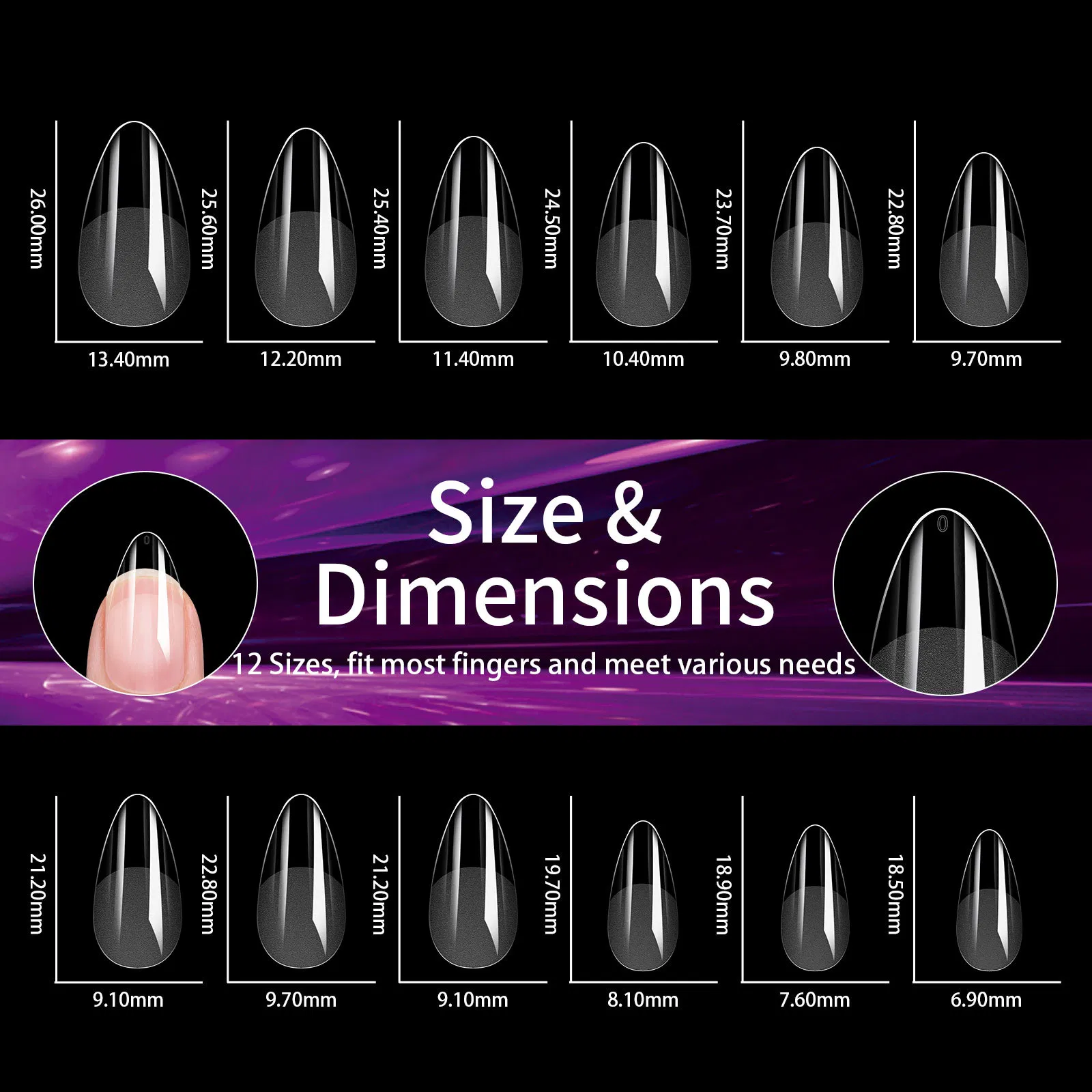 Neissry Apres Gel Nails Tips Btartbox Xcoat French Almond for Acrylic False Tip Color Chart Square No C Curve Liner Brushes Kolinsky
