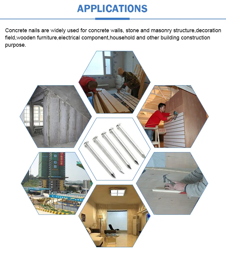 High Carbon Steel Concrete Nails