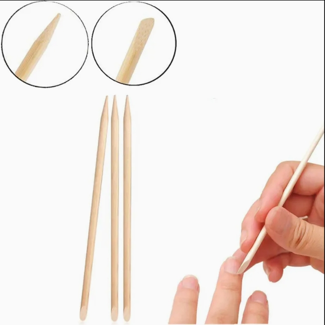 Professional Orange Wood Cuticle Pusher Antibacterial Treatment