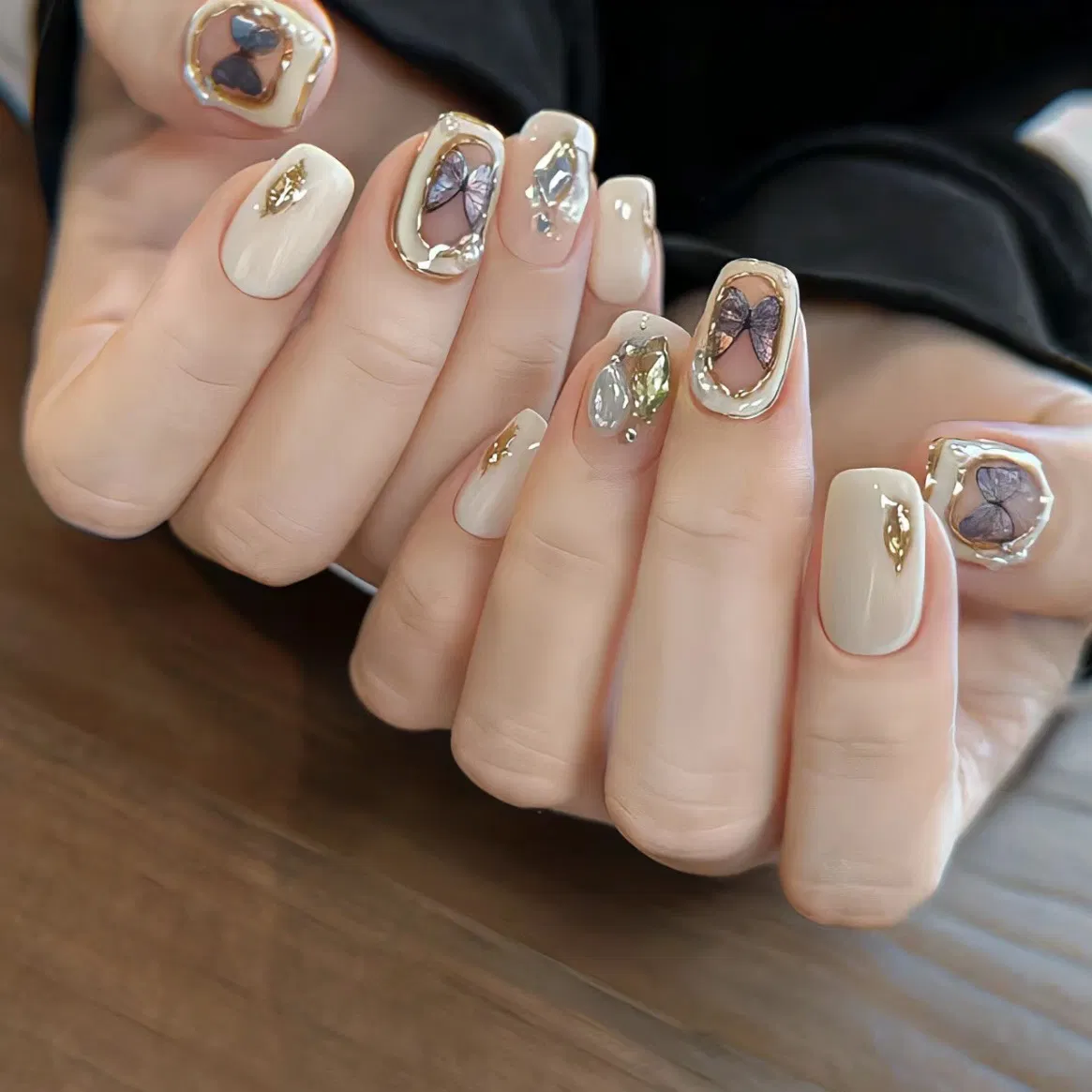 Handmade Nails Artificial Acrylic Press on Nails Sticker False Nails