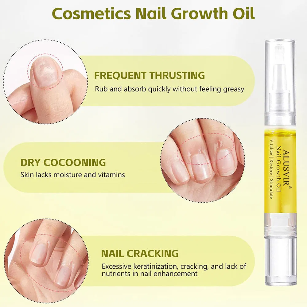 Vegan Nail Growth Oil Serum Moisturizing Strengthening Cuticle Oil for Nail Health