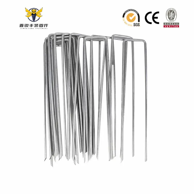 Factory Price Galvanized U-Shaped SOD Staples Lawn Nail for Artificial Grass Detail 2