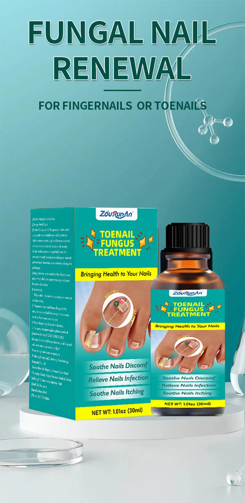 Toenail Fungus Treatment Solution Formulation Details