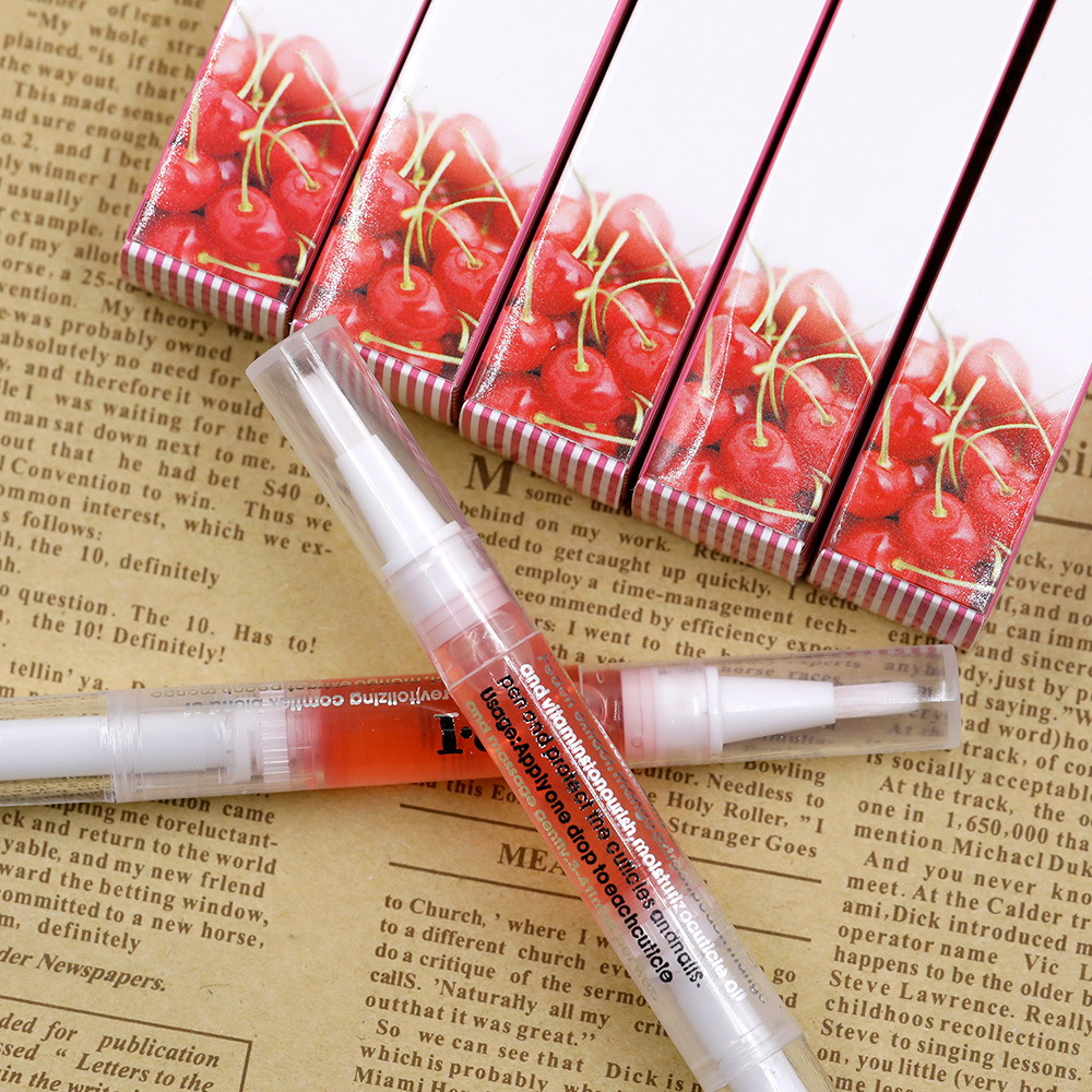 Wholesale Cuticle Revitalizer Oil Private Label 15Types Fruit Fragrance Nail Cuticle Oil Pen Nourish Polish Nail Arts