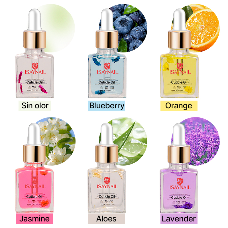 Hot Sale 15ml Custom Logo Cuticle Oil Treatment Nutrient Softener for 6 Flavors Nail Gel Polish