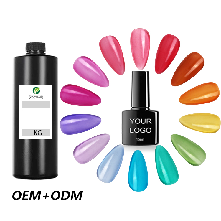 Wholesale OEM Private Label LOGO Free Sample Amber Color Long Lasting UV Gel Nail Art Polish