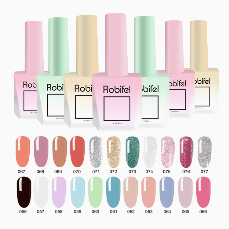 Robifel 15ml LED UV Gel Nail Polish High Quality Supplies Professional Product for Nail Art Salon Free Sample