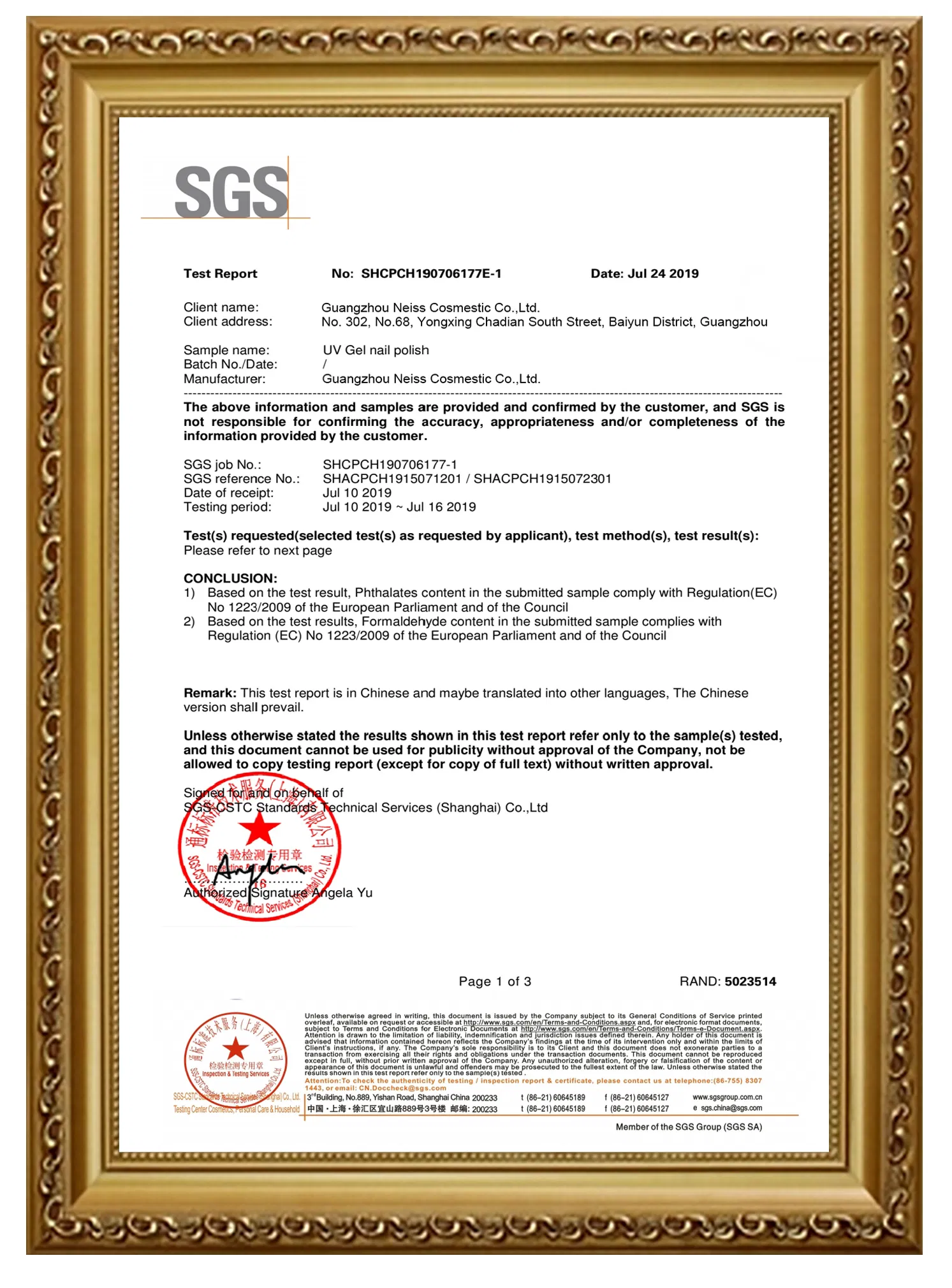 Certification Safety