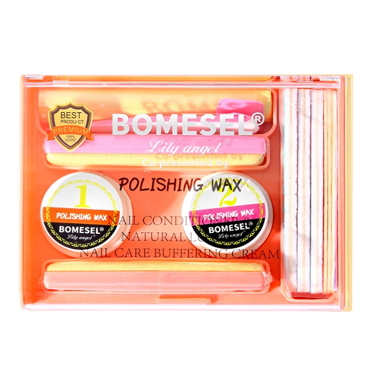 2026New Japanese Manicure Polishing Wax Kit Natural Nail Shine Anti-Yellowing Odorless Non-Toxic Beginner Friendly OEM Wholesale