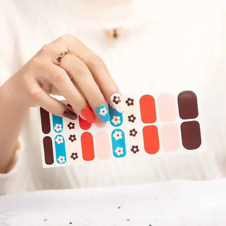 New UV Full Cover Patch Gel Halal Nail Polish Nail Stickers