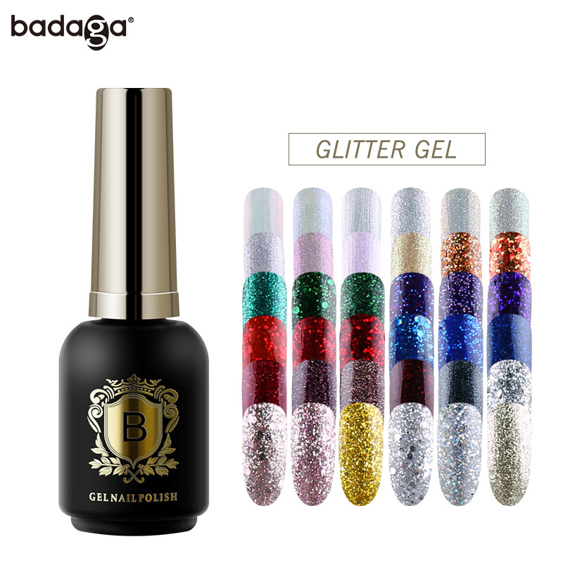 Badaga Nails Salon Professional Products Gelpolish Glitter Gel Polish