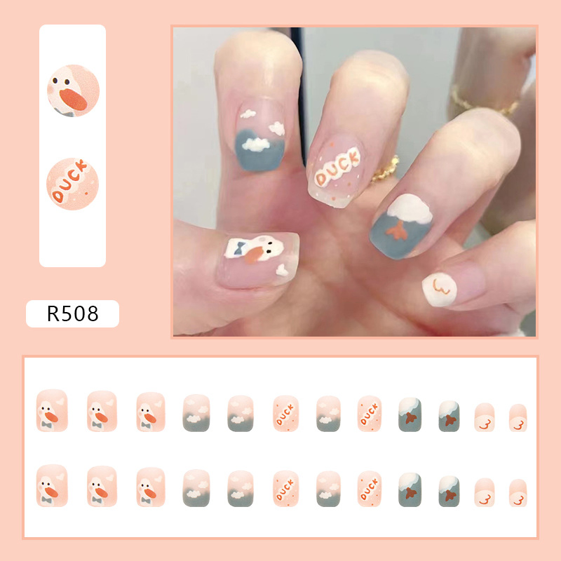 Wholesale Short Cute Press on Artificial False Nails Art