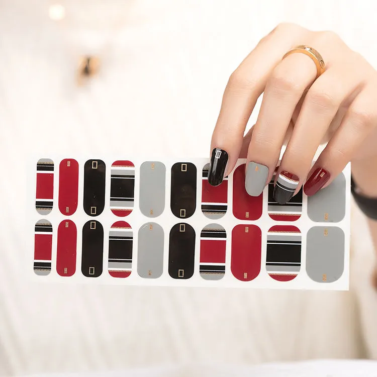 New UV Full Cover Patch Gel Halal Nail Polish Nail Stickers