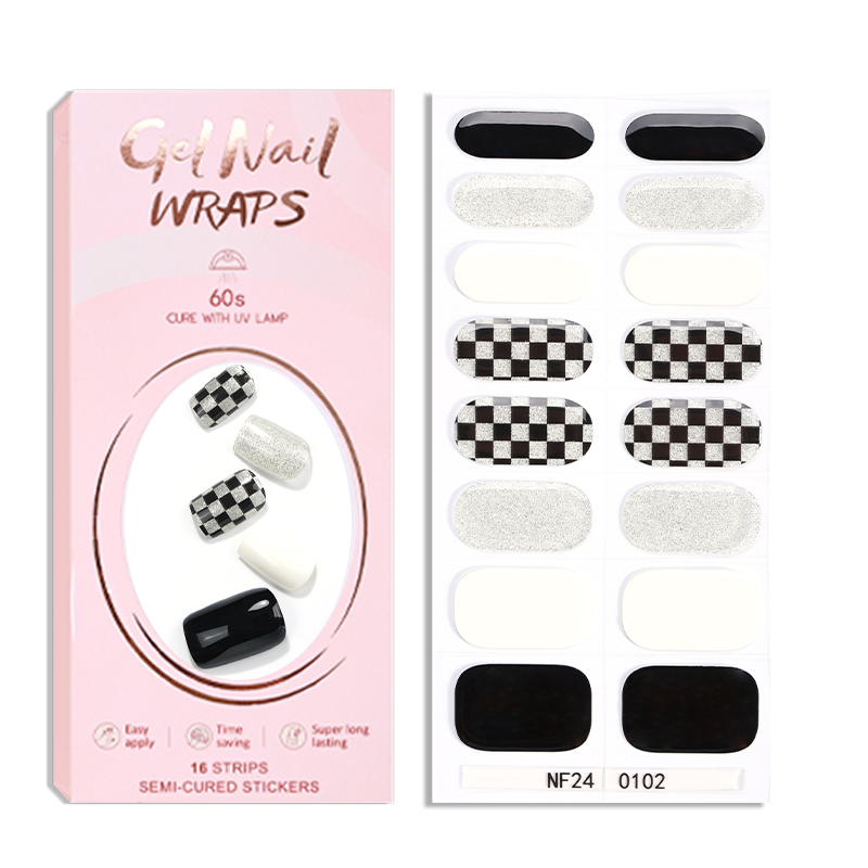 2026 Uvgel Hot Selling Nail Factory Beauty Products Wholesale New UV Gel Nail Stickers 3D Semi-Curing Gel Polish Shiny Thin