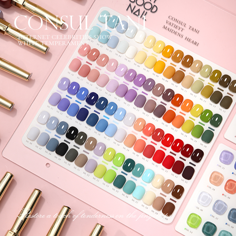 Milan Professional Nail Salon Gel Polish Kit 60-Color 15ml Eco-Friendly Non-Toxic Designer French UV LED Lamp Source Private