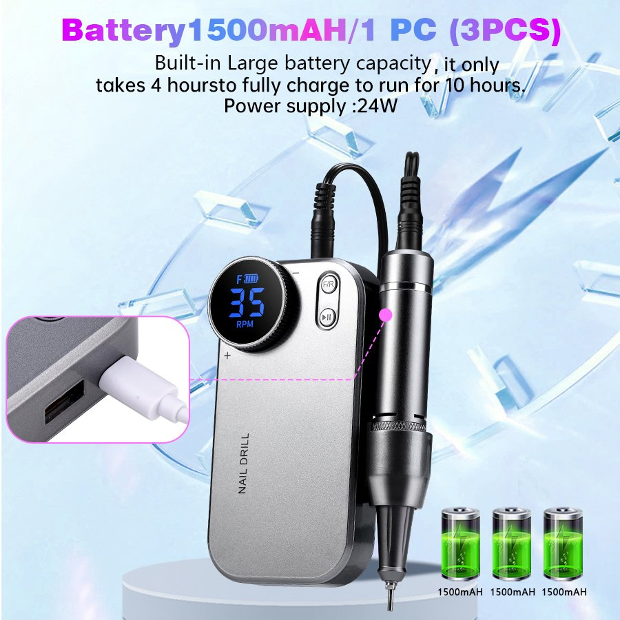 Duofu High-Speed Nail Drill for Salon Quality Manicure and Pedicure