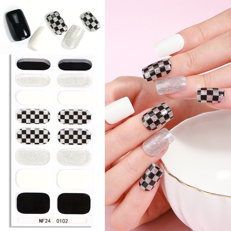 2026 Uvgel Hot Selling Nail Factory Beauty Products Wholesale New UV Gel Nail Stickers 3D Semi-Curing Gel Polish Shiny Thin