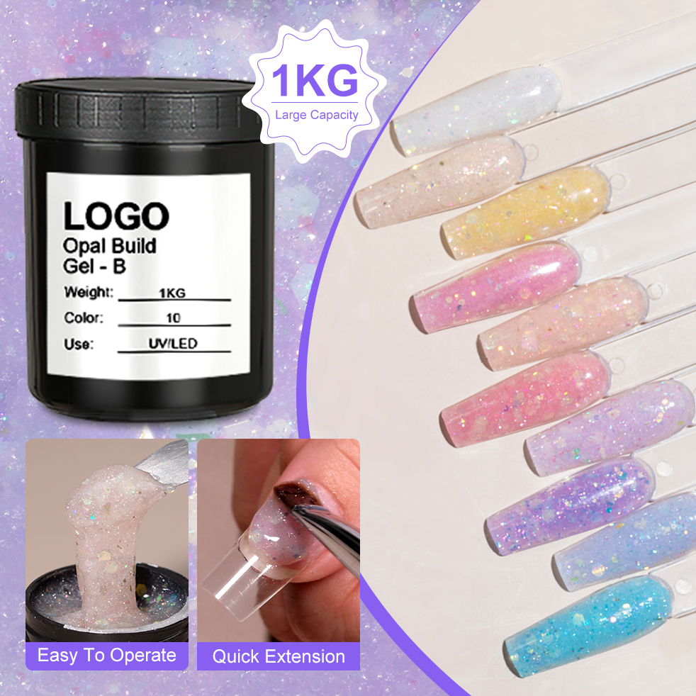 Nail Supply Opal Build Gel Bulk Capacity Extension Gel