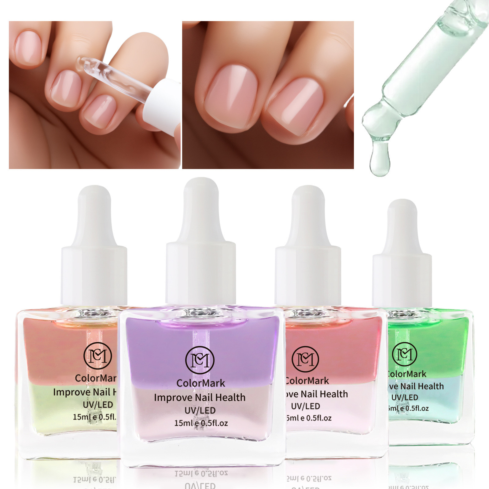 OEM ODM Double-Layer Nail Cuticle Oil Series Moisturizing and Softening Hand &amp; Feet Care Oil Organic Nails Cuticle Oil