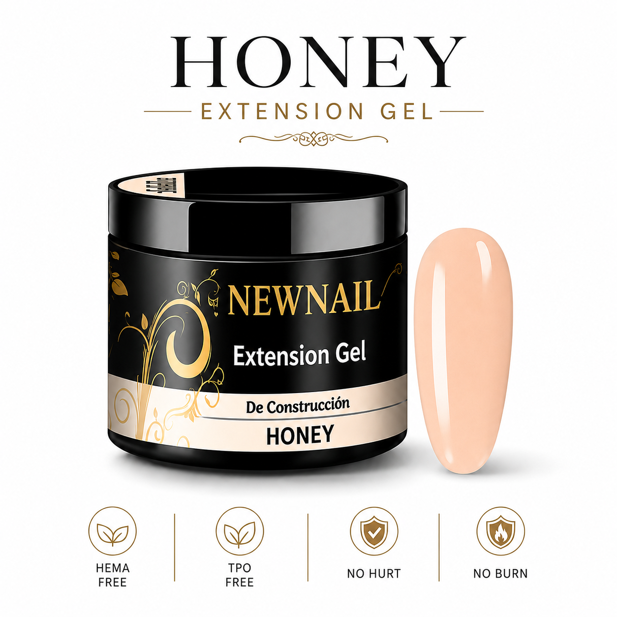 OEM Private Label Nail Salon Products Hard Gel Builder Long Nail Accessories Natural pink Nude 30g Builder Extension Gel