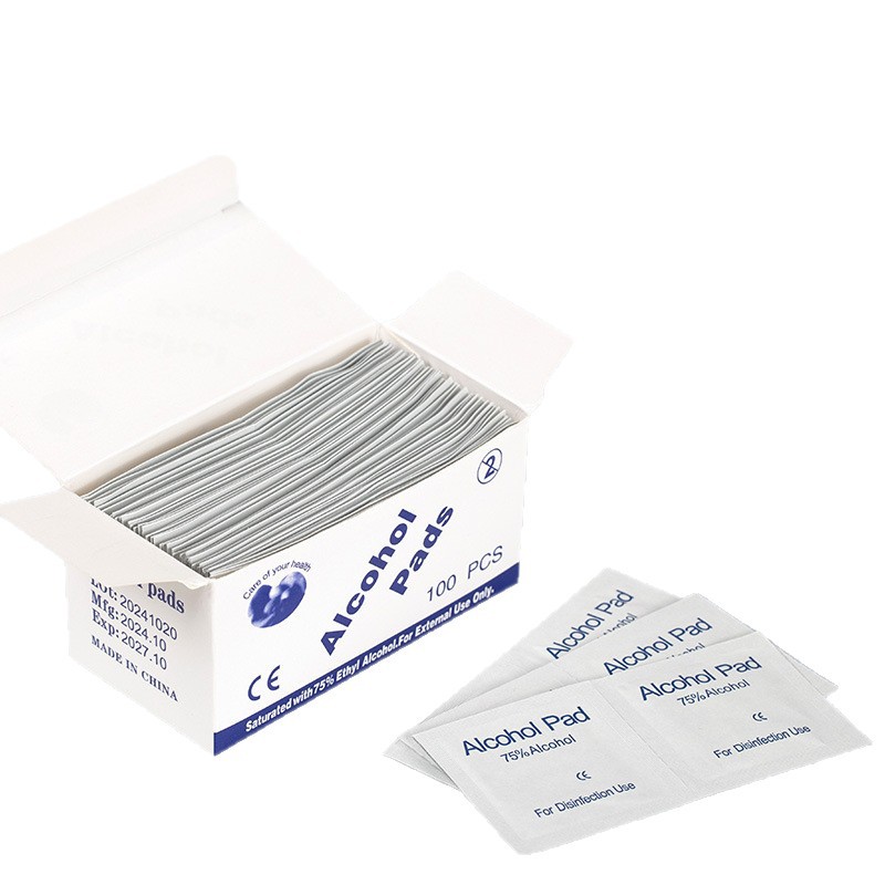 Top Selling Products Salon Hot Sale Private Label Service Disposable 5*5cm Custom 75% Nail Alcohol Pad