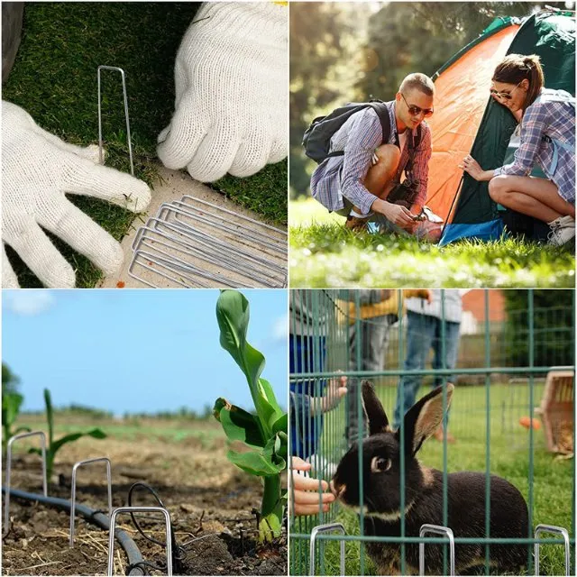Factory Price Galvanized U-Shaped SOD Staples Lawn Nail for Artificial Grass Application