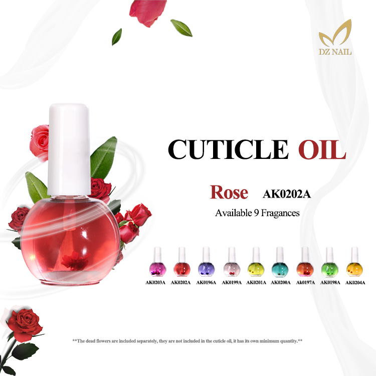 OEM Environmental Harmless Nail Gel Polish Care Dry Flower Blossom Organic Fruit Natural Extract Private Label logo Cuticle Oil