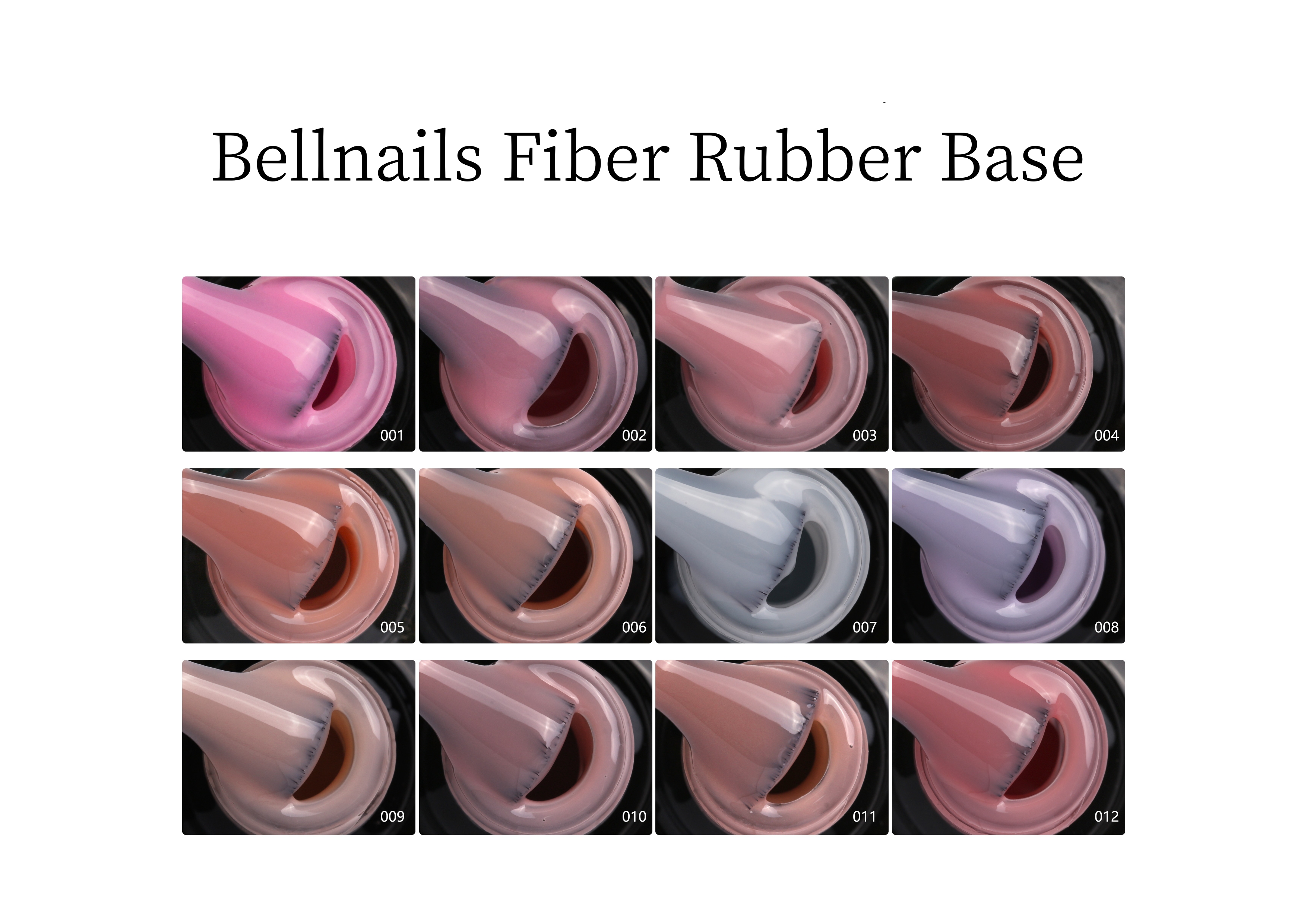 Bellinails Rubber Base Fiber Base Gel for Nails Repair Nail Gel 4 in 1 Strengthen Gel Polish Customize Logo