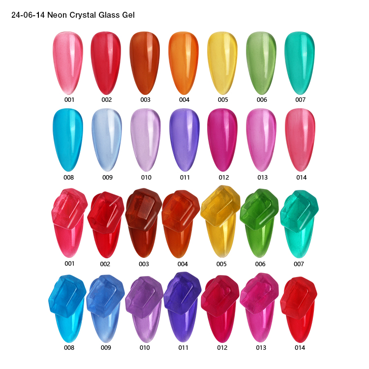 Wholesale OEM Private Label LOGO Free Sample Amber Color Long Lasting UV Gel Nail Art Polish