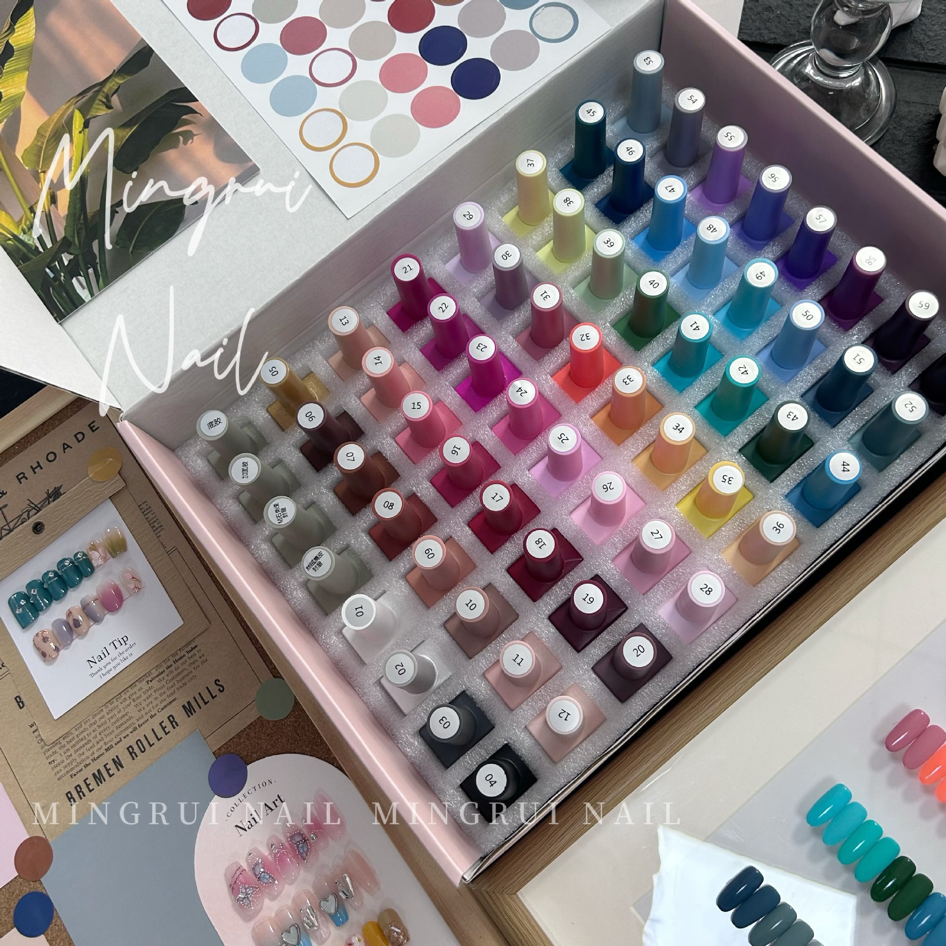 Mobray Non Toxic Soak off Long Lasting TPO Free HEMA Free 60 Colors OEM ODM UV Gel Nail Polish Set Nail Art Organic Products