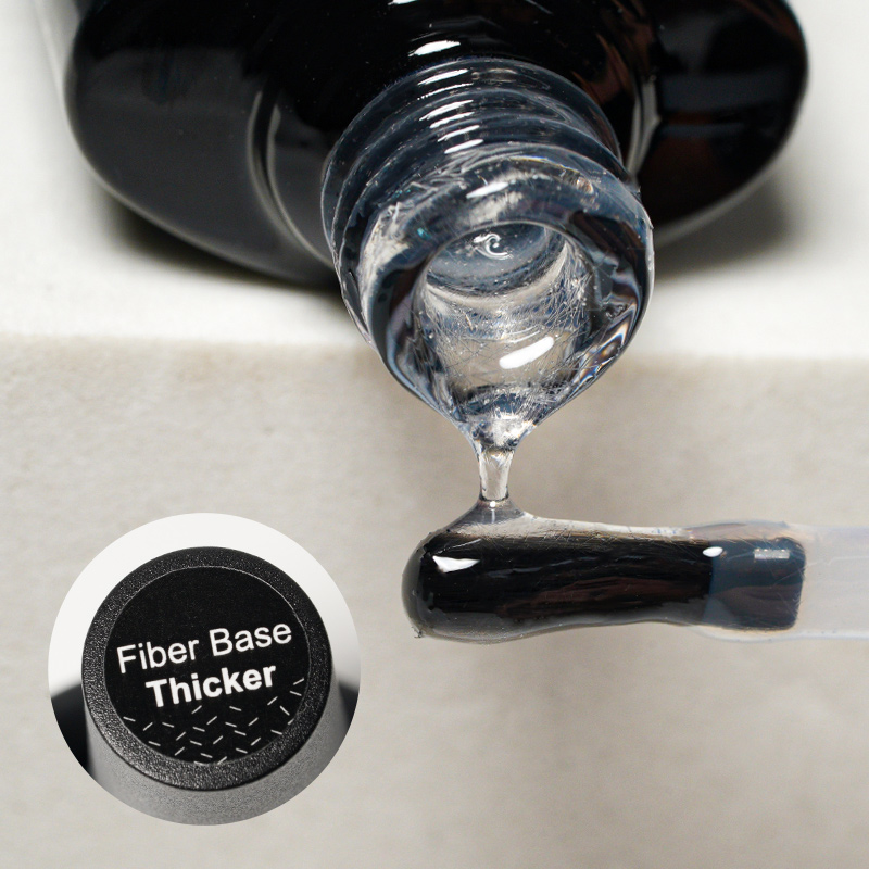 Fiber Base Thicker UV LED Function Base Coat Gel 6 in 1Soak off Semi Permanent Nail Extension Reinforcement Leveling Glue Gel